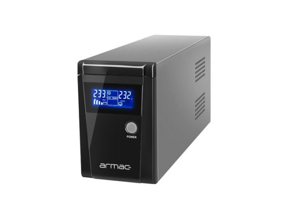 UPS ARMAC OFFICE O/650E/LCD LINE-INTERACTIVE 650VA 2X FRANCOUZSKÉ ZÁSUVKY USB-B LCD KOVOVÉ POUZDRO
