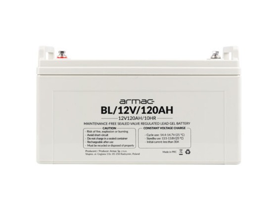 UNIVERZÁLNÍ BATERIE UPS ARMAC VRLA GELOVÁ S DLOUHOU ŽIVOTNOSTÍ 12V/120AH 
