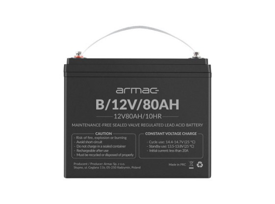 UNIVERZÁLNÍ BATERIE ARMAC VRLA AGM 12V/80AH