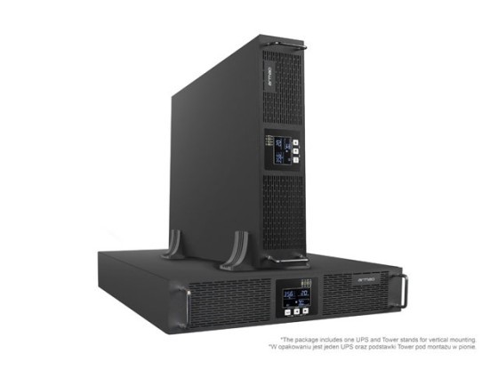 UPS RACK ARMAC R/2000I/PF1 ON-LINE 2000VA 8X IEC C13 ZÁSUVEK USB-B LCD KOVOVÝ KUFR