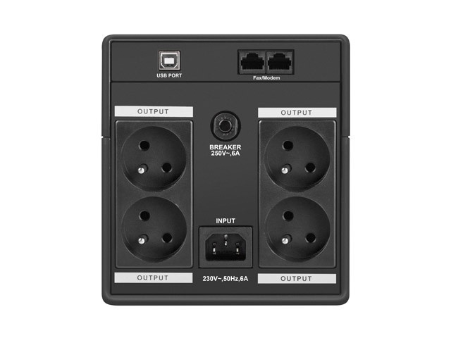 UPS ARMAC HOME H/1500E/LED LINE-INTERACTIVE 1500VA 4X FRANCOUZSKÉ ZÁSUVKY USB-B LED 3