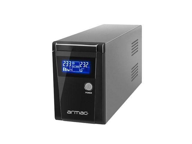 UPS ARMAC OFFICE O/850E/LCD LINE-INTERACTIVE 850VA 2X FRANCOUZSKÉ ZÁSUVKY USB-B LCD KOVOVÉ POUZDRO 1