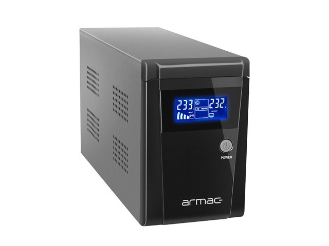 UPS ARMAC OFFICE O/1500E/LCD LINE-INTERACTIVE 1500VA 3X FRANCOUZSKÉ ZÁSUVKY USB-B LCD KOVOVÉ POUZDRO 4