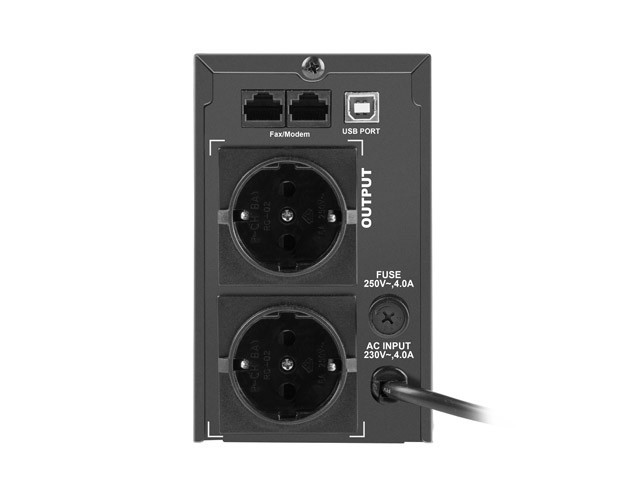 UPS ARMAC OFFICE O/850F/LCD LINE-INTERACTIVE 850VA 2X SCHUKO ZÁSUVKY USB-B LCD KOVOVÉ POUZDRO 2