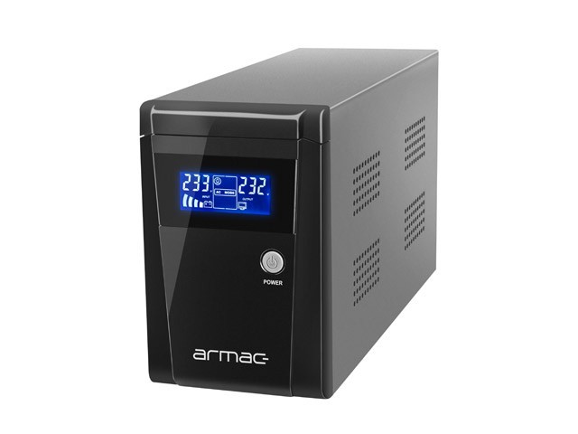 UPS ARMAC OFFICE O/1500F/LCD LINE-INTERACTIVE 1500VA 3X SCHUKO ZÁSUVKY USB-B LCD KOVOVÉ POUZDRO 1