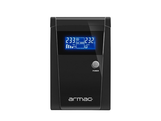 UPS ARMAC OFFICE O/1500F/LCD LINE-INTERACTIVE 1500VA 3X SCHUKO ZÁSUVKY USB-B LCD KOVOVÉ POUZDRO 6
