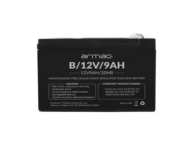 UNIVERZÁLNÍ BATERIE UPS ARMAC VRLA AGM 12V/9AH 1