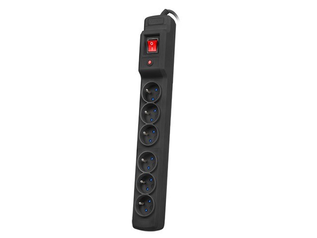 PŘEPĚŤOVÁ OCHRANA ARMAC MULTI M6 10M 6X FRANCOUZSKÉ ZÁSUVKY ČERNÁ 1