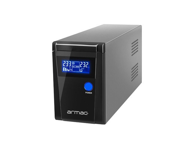 UPS ARMAC OFFICE O/850F/PSW LINE-INTERACTIVE 850VA 2X SCHUKO ZÁSUVKY LCD ČISTÁ SINUSOVKA KOVOVÉ POUZDRO