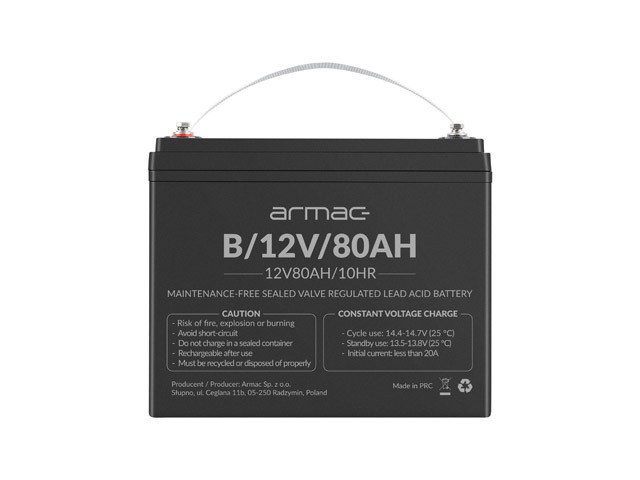 UNIVERZÁLNÍ BATERIE ARMAC VRLA AGM 12V/80AH 1
