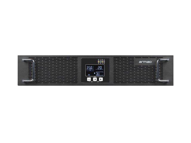 UPS RACK ARMAC R/2000I/PF1 ON-LINE 2000VA 8X IEC C13 ZÁSUVEK USB-B LCD KOVOVÝ KUFR 7