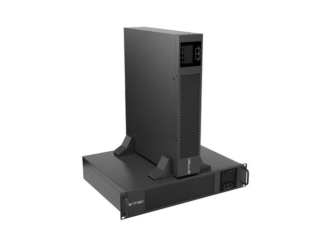 UPS RACK ARMAC R/1000I/PF1/DF ON-LINE 1000VA 8X IEC C13 ZÁSUVEK USB-B LCD KOVOVÁ SKŘÍŇ BEZ PRACHU 7
